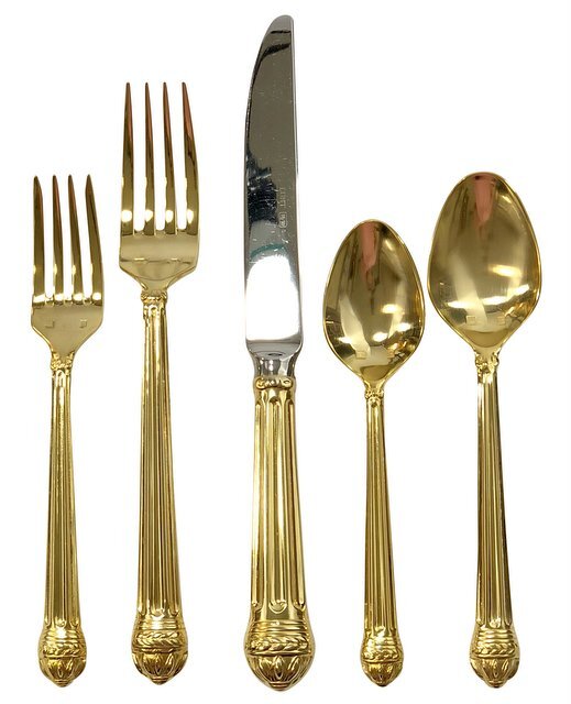 Column Handle Gold plated